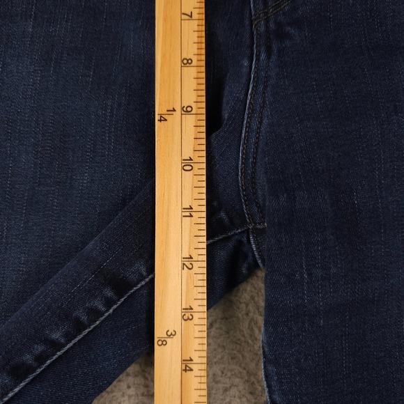 Levis 512 Jeans Womens 12 Blue Perfectly Slimming Straight Leg Stretch Dark Wash - Picture 8 of 16